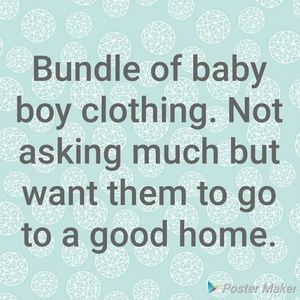 Baby boy clothing bundle